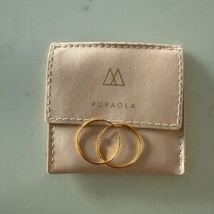 PDPAOLA Gold Hoop Earrings